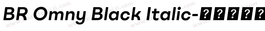 BR Omny Black Italic字体转换